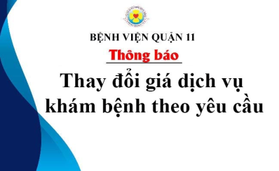 Thông báo thay đổi giá dịch vụ khám bệnh theo yêu cầu